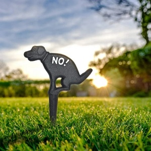 City Farmhouse Antiques No Dumping Dog Poop Yard <strong>Sign</strong> to <strong>Keep</strong> Dogs <strong>off</strong> <strong>Grass</strong> and Garden - Product Image 3