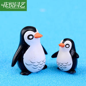 Accessoires de micro-paysage en mousse weij, figurines de pingouins père et fils, petites décorations à faire soi-même, donai - Product Image 2