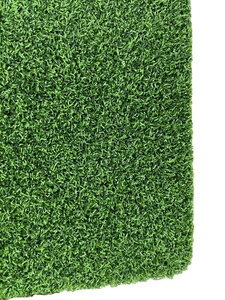 Gazon artificiel bicolore en PE de 15 mm pour terrain de gateball, terrain de sport, usage intérieur, surface de <span class=keywords><strong>pelouse</strong></span> réaliste, roulement de balle constant - Product Image 2