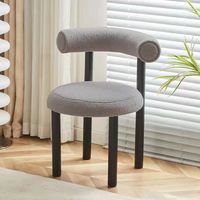 Silla de Comedor Moderna de Terciopelo con Patas Metálicas, Taburete Tapizado de Alta Calidad con Respaldo Decorado con Tachuelas