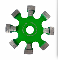 Disque à rainurer professionnel en diamant à rainure en F, soudé au laser, pour la réparation de joints de béton dur et le rainurage des sols, OEM
