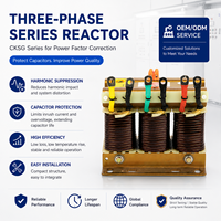 Réacteur triphasé CNVER CKSG avec filtration des harmoniques pour la correction du facteur de puissance 7%