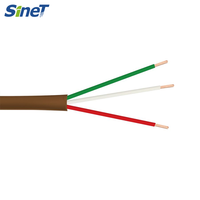 Harga Pabrik Kabel THERMOSTAT 500 FT Reel 2 Core 18AWG SOLID 2 3 5 7 10 Core 150V Rated Warna Coklat