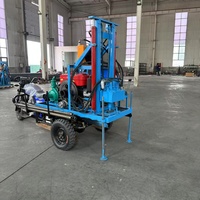 Petite mini machine de forage en eau profonde 100m 200m 300m forage foreuse puits fourrage avec pompe et composants moteur