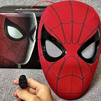 Masque électronique intégral avec yeux mobiles LED lumineux, costume de cosplay pour fêtes, festivals, Pâques, Noël - Matériel PC
