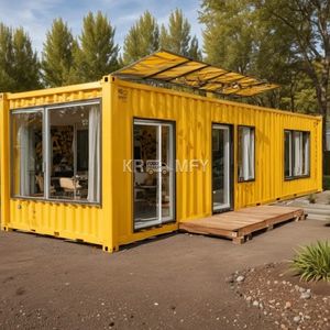 Prix d'usine 2025, maison de bateau, maison conteneur, maisons préfabriquées modulaires en bois, villa moderne de luxe, conception de modèle 3D, traditionnelle - Product Image 2