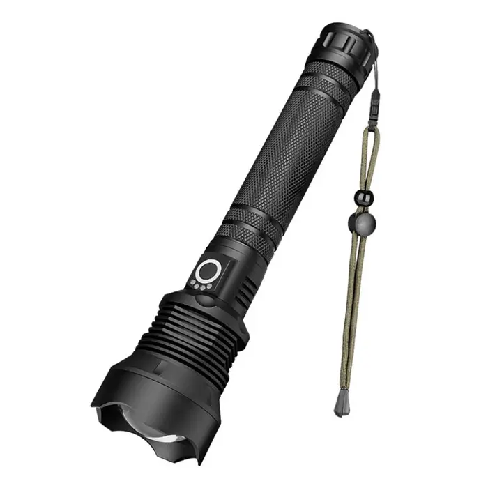 Powerful Telescopic Zoom 2000 Lumen Led Flashlight Torch USB Rechargeable Portable LED Tactical XHP70 Flashlight