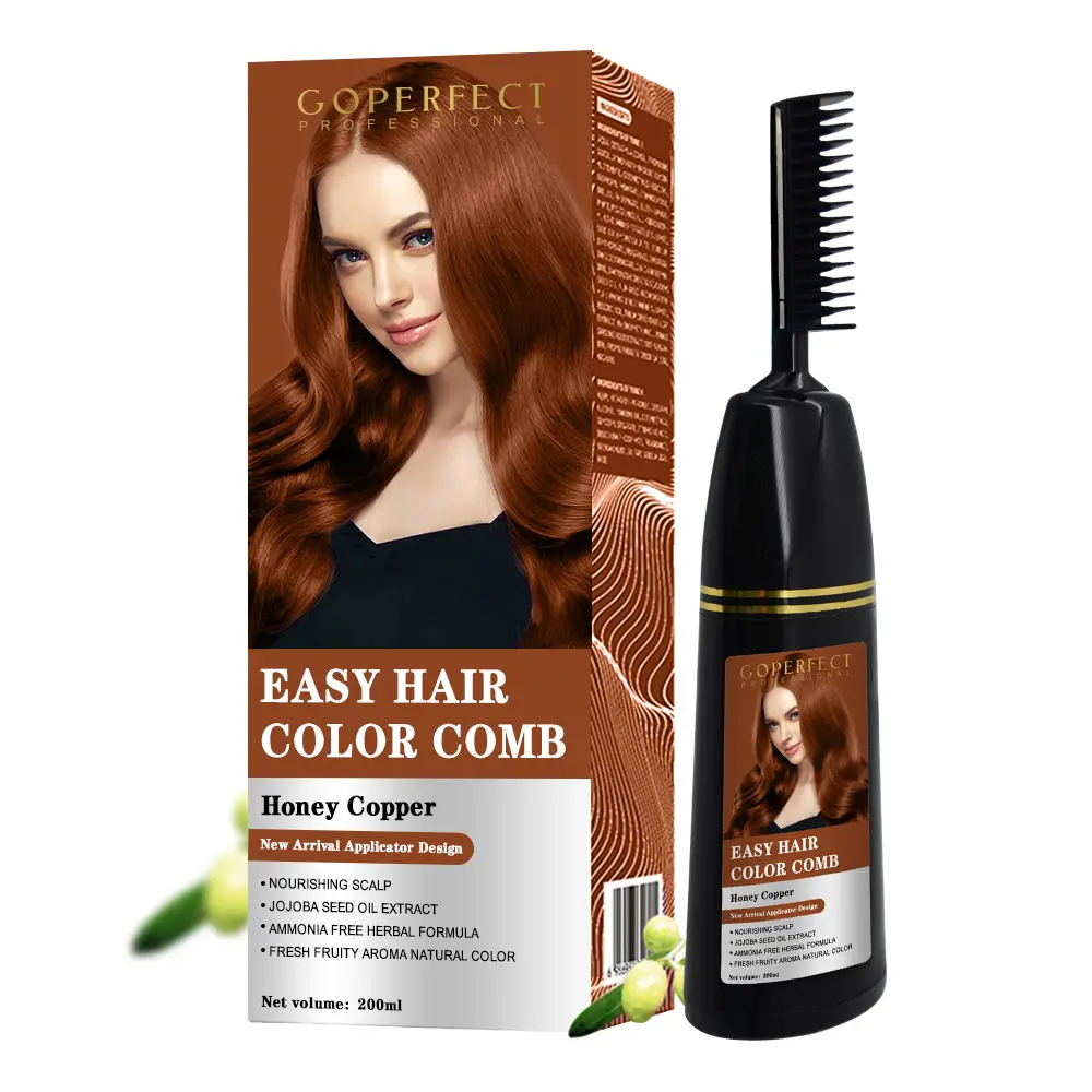 New Products Organic Chemical Free Shampoo Hair Dye Comb Hair Color Dye Shampoo Permanent Hair Removal Cream Natural 3 Years