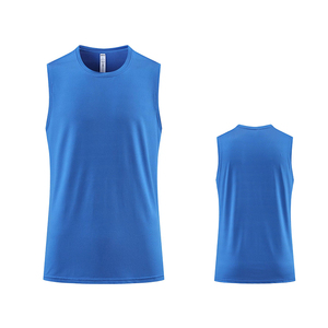 Bán Buôn Sáu Màu Rắn Giản Dị Mùa Hè Tank Top Thời Trang Side Chia Nhanh Khô Người Đàn Ông Thể Thao Vest - Product Image 2