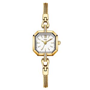 นาฬิกาข้อมือสตรีทันสมัย ​​นาฬิกาควอทซ์ หน้าปัดสี่เหลี่ยม ของขวัญวันเกิด - Product Image 6