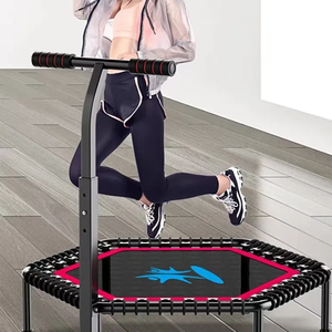 <span class=keywords><strong>Trampoline</strong></span> Hexagone Intérieur Extérieur 42/50 pouces Rebondisseur Silencieux Poignée Réglable <span class=keywords><strong>Trampoline</strong></span> Pliant Enfants Adultes - Product Image 3