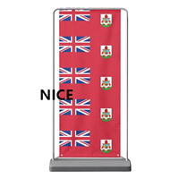 Toile de fond pliable personnalisée avec drapeau des Bermudes, disponible en plusieurs tailles, pour les rassemblements festifs, les séances photo en studio et la décoration murale