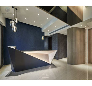 Bureau d'accueil élégant en pierre artificielle écologique pour hôpital, bureau, école et centre commercial - Product Image 2