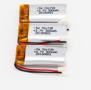 60mAh 501017 3,7 V single cell quadcopter lithium polymer Ion battery cell pack with connector for UPS - Product Image 6