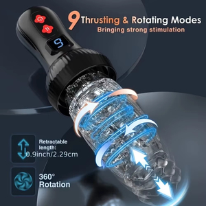 Masturbateur automatique pour homme, rotation, silicone, vibromasseur vaginal, poche vaginale électrique, pour pénis, piston automatique, masturbateur automatique - Product Image 6
