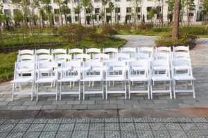 Bán Buôn Nhỏ Có Thể Gập Lại Ngoài Trời Màu Đen Wimbledon Nhựa Gấp Ghế Cho Tổ Chức Sự Kiện Đám Cưới Đảng Sử Dụng Cho Các Sự Kiện Cho Thuê - Product Image 3