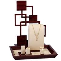 Simple design Suede table earring jewelry packaging & display