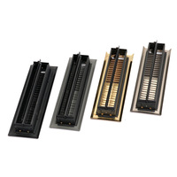Grille d'aération linéaire encastrée en fer minimaliste 2*10 de haute qualité pour appartement et hôtel (HVAC)