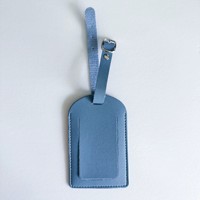 Étiquettes de bagages les plus populaires avec boucle, personnalisées en similicuir souple de luxe, service OEM accepté CN;GUA