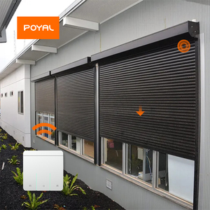 Motor Inteligente Personalizable para Persianas Enrollables Exteriores, Transparentes, con Riel de Cierre, para Balcón, <span class=keywords><strong>Comedor</strong></span>, Lámina de Tamaño Personalizable - Product Image 2