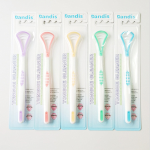 Herramienta de higiene bucal para el cuidado del mal aliento Dental, raspadores limpiadores de <span class=keywords><strong>lengua</strong></span> de silicona suave de doble cara - Product Image 1