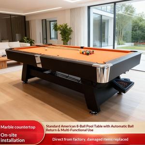 Table de <span class=keywords><strong>billard</strong></span> et de piscine multifonctionnelle personnalisable, surface en marbre, design américain deux-en-un, 2,44x1,32m pour usage domestique - Product Image 5