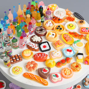 Ciondolo Sorpresa in Bustina Cieca, Miniatura Carina di Cibo e Bevande Cartoon, Simulazione Luminosa in Resina Ecologica, Caramelle e Frutta - Product Image 2