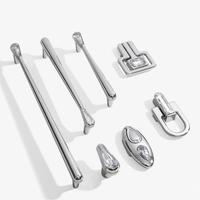 Poignées de tiroir et boutons de meuble Art Déco en cristal et alliage de zinc pour ensemble de quincaillerie de mobilier sur mesure haut de gamme pour toute la maison résidentielle
