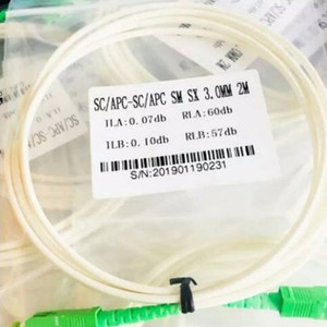 <span class=keywords><strong>Cordon</strong></span> de bain de basage FTTH SC apc SC apc 9/125, simple G657A1 SM 3.0mm, LSZH sx blanc - Product Image 5