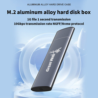 Boîtier externe NVME M.2 SSD 2230/2242/2260/2280 M.2 vers USB C 10Gbps SSD Boîtier en aluminium Type A + C pour clé M/M + B