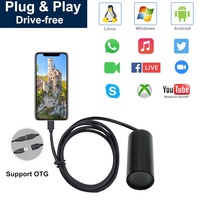 Kamera Usb Micro Bullet 1080P 2MP Kecil Tipe-c OTG Anti-interferensi Kamera Mini UVC Eksternal untuk Perangkat Android Cctv