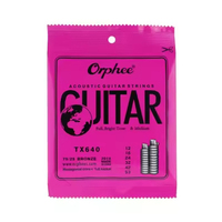 Grosir Orphee senar gitar akustik TX620 TX630 TX640 baja karbon heksagonal & perunggu