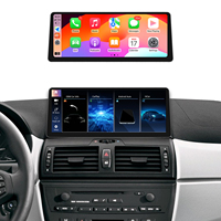 Autoradio Snapdragon 12.3 "Ultra Narrow 665 Android 14 pour BMW X3 E83 2004-2012 Sans Fil CarPlay Android Auto 4G WiFi GPS Vidéo