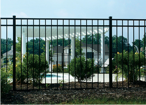 Modern Metal Picket ferforje çin demiryolu çelik çit toptan ucuz GALVANİZLİ ÇELİK BORU çit paneli 3D modeli hizmeti - Product Image 5