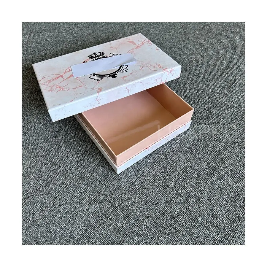 향수 메이크업 스킨 케어를위한 맞춤형 종이 고급 대리석 화장품 선물 상자