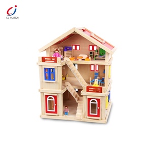 Casa <span class=keywords><strong>de</strong></span> muñecas <span class=keywords><strong>de</strong></span> madera <span class=keywords><strong>para</strong></span> <span class=keywords><strong>niños</strong></span>, nuevo estilo, venta al por mayor - Product Image 1