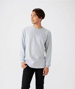 HA40 Vente en gros de t-shirts à manches longues pour hommes en coton 100% 210g, col rond, t-shirt à manches longues - Product Image 1