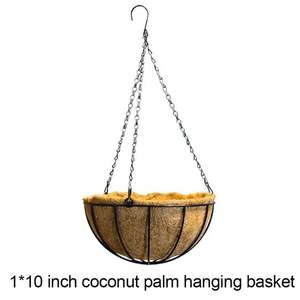 Décoration murale en jonc de mer <span class=keywords><strong>100Cm</strong></span> panier suspendu pour pots de fleurs jardinières longues plantes jardin panneau de décoration en acier - Product Image 3