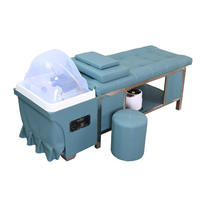 Thérapie par l'eau inclinable professionnelle moderne Circulation Fixer Salon électrique Thai Head Spa Lavage des cheveux Massage Shampooing Lit