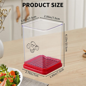 Plastik hız dilimleme yeni çok fonksiyonlu ev mutfak meyve ve sebze hızlı dilimleme itme plakası meyve kıyıcı dilimleme - Product Image 5