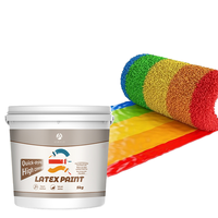 Peinture murale au latex à base d'acrylique, couleurs chaudes, pour la décoration intérieure et extérieure de la maison, à appliquer au pinceau
