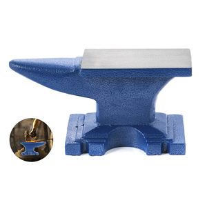 Enclume en fonte revêtue de poudre enclume ronde robuste à corne unique - Product Image 1