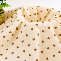 XNZTEX JURAVICHY JF2535 Hochwertiger Bio-Baumwoll-Doppellagiger Musselin-Stoff mit individuellem Druck für Baby-Schlafbekleidung und Windeln