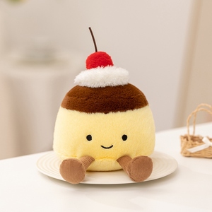 Serie de postres de té de la tarde juguetes de <span class=keywords><strong>peluche</strong></span> postre simulado pudín y galletas juguetes de <span class=keywords><strong>peluche</strong></span> accesorios de juego - Product Image 4