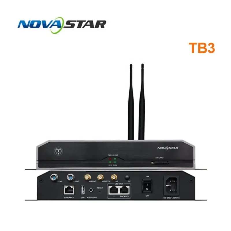 Tb1/Tb2/Tb3/Tb40/Tb60 Novastar Dual Asynchrone Synchrone Multimediaspeler Led Shenzhen Video Wall Display Indoor