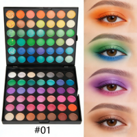 Palette de fards à paupières 120 couleurs, collection de cosmétiques mats, palettes de fards à paupières en poudre, kits de beauté imperméables, haute brillance