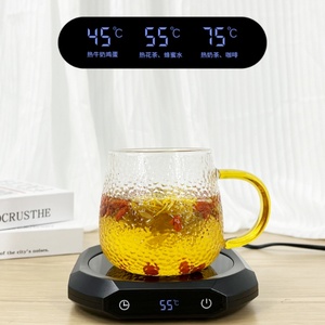 แก้วอุ่นกาแฟอัจฉริยะ ดีไซน์ไม้ 30 วัตต์ พร้อมหน้าจอแสดงอุณหภูมิ 75 องศา ปิดอัตโนมัติ 1-12 ชั่วโมง - Product Image 2