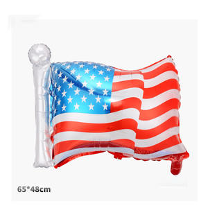 Patrón de bandera <span class=keywords><strong>Feliz</strong></span> 4 de Julio Tema 18 pulgadas Aire Helio Inflado Foil Globo Día DE LA Independencia Decoración de fiesta - Product Image 4