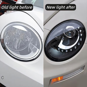 Faro Delantero LED para VW Beetle 1998-2012, Faro Delantero LED para Beetle con DRL, Lámpara de Cabeza HID Marca <span class=keywords><strong>Sonar</strong></span> con Haz Bi-Xenón y Accesorios - Product Image 2