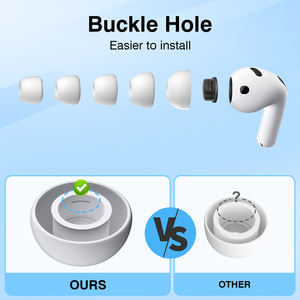 Emballage personnalisé, embouts en silicone de remplacement pour écouteurs, embouts pour AirPods Pro3 avec stylo de nettoyage - Product Image 5